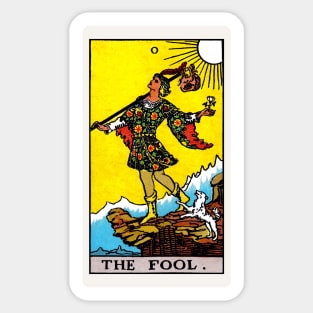 Card #0 - The Fool - Rider Waite Smith Tarot Sticker